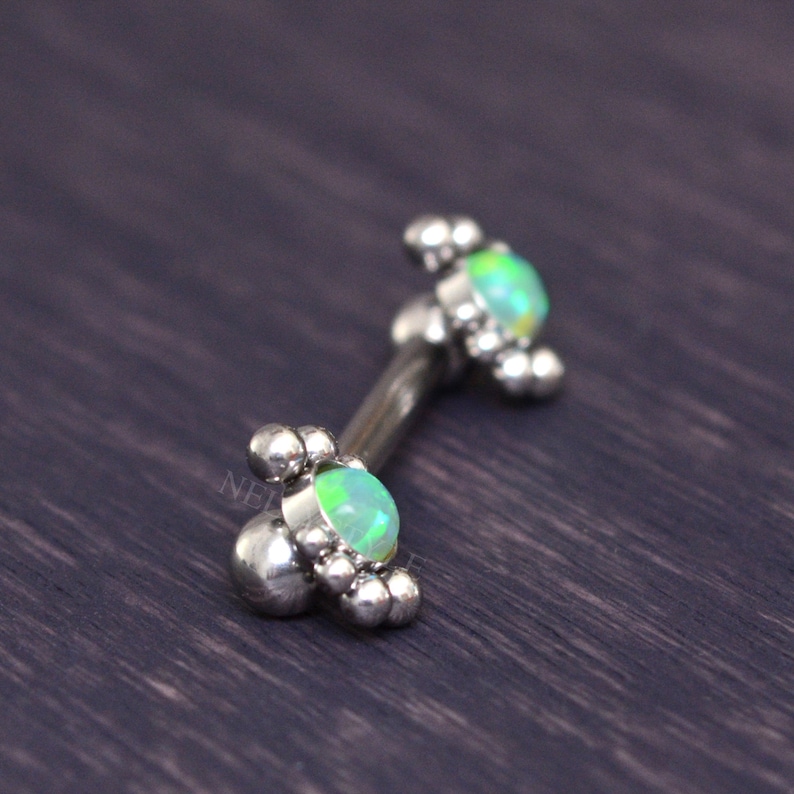 Surgical Steel Nipple Barbell Nipple Ring 14g Nipple Etsy