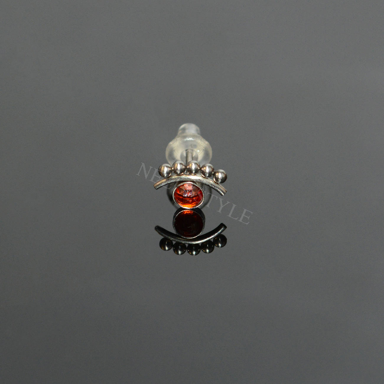 Surgical Steel Nose Ear Rings ORAZIO 10Pcs 18G Nose Studs - 316L Stainless Steel Nose Ear Piercing Set