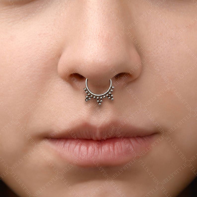 Surgical Steel Daith Jewelry Septum Ring 16g Daith Piercing Etsy