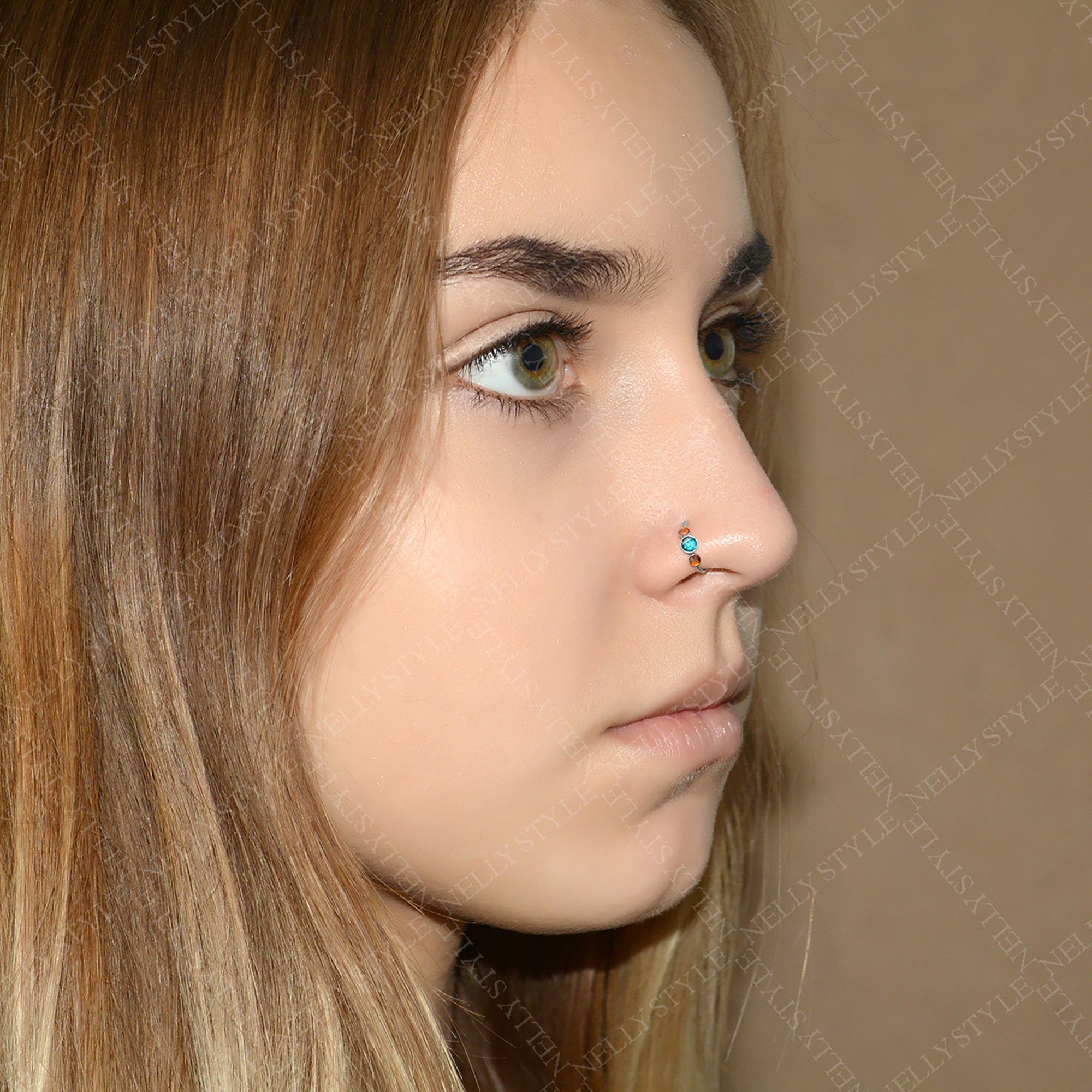 Nose Hoop Ring 20g Implant Grade Titanium Nose Piercing Etsy UK