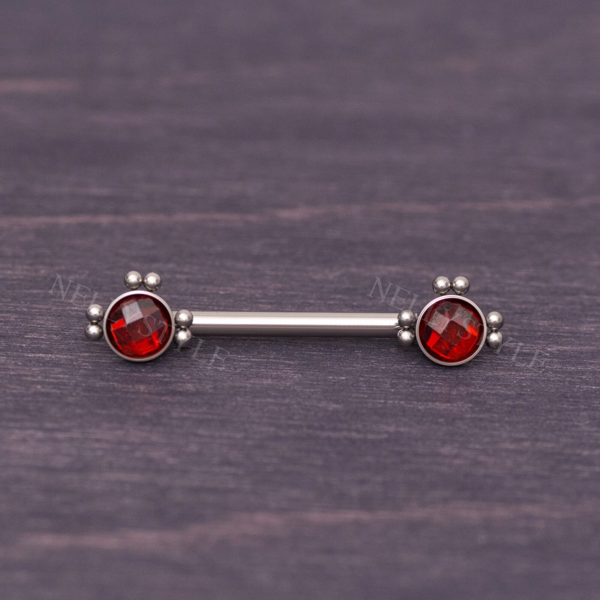 Implant Grade Titanium Nipple Ring Jewelry CZ Nipple Barbell - Etsy