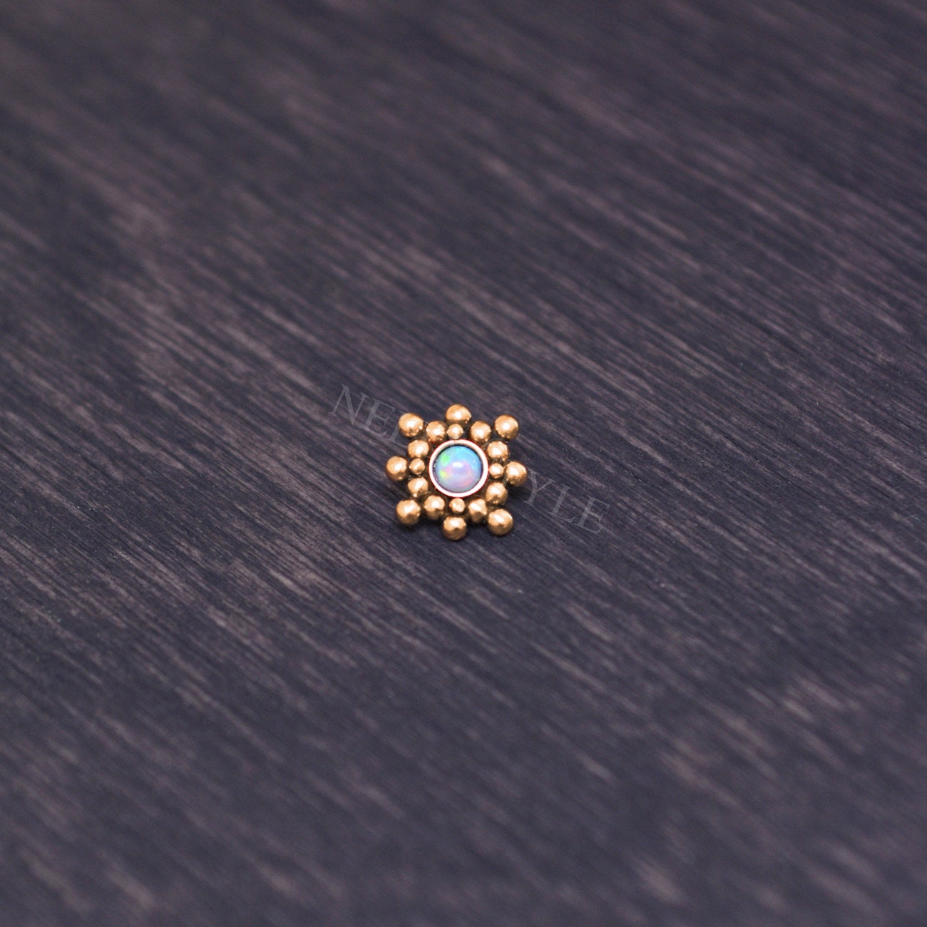 Dermal Jewelry With Opal Stone 316L Surgical Steel Dermal Etsy