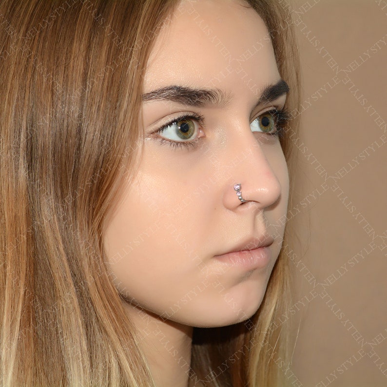 Nose Ring Hoop Titanium Nose Piercing