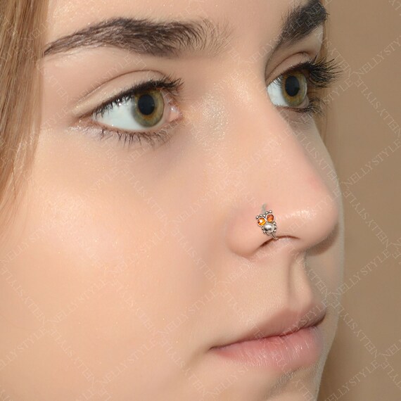 Nose Ring Hoop Titanium Nose Piercing Etsy Australia