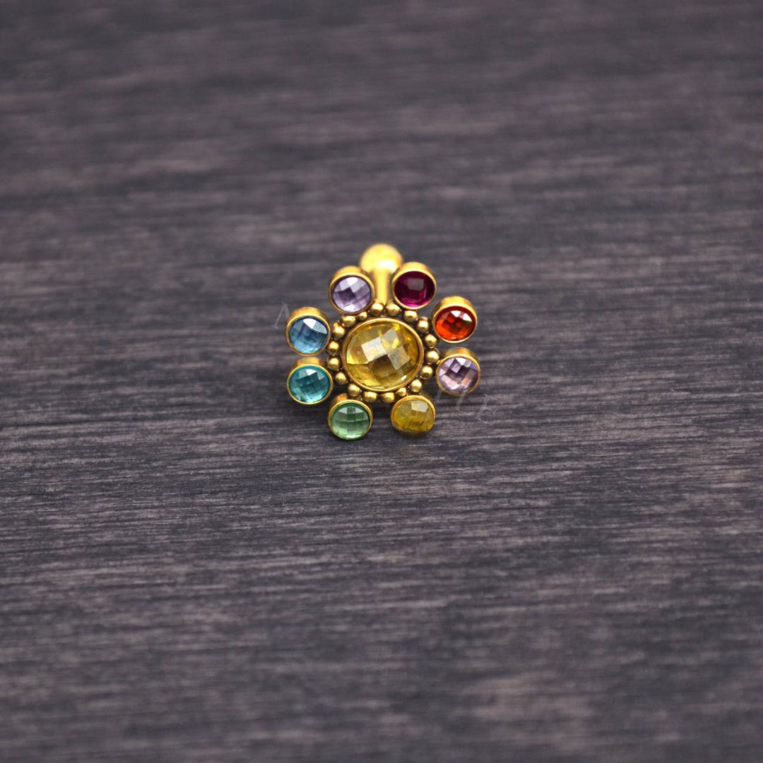 Piercing Brillantino Tondo In Acciaio Helix Trago Labbra - Foto 3