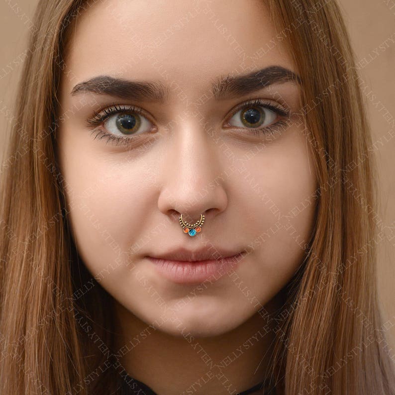 Surgical Steel Septum Jewelry 16g Septum Clicker Daith Etsy