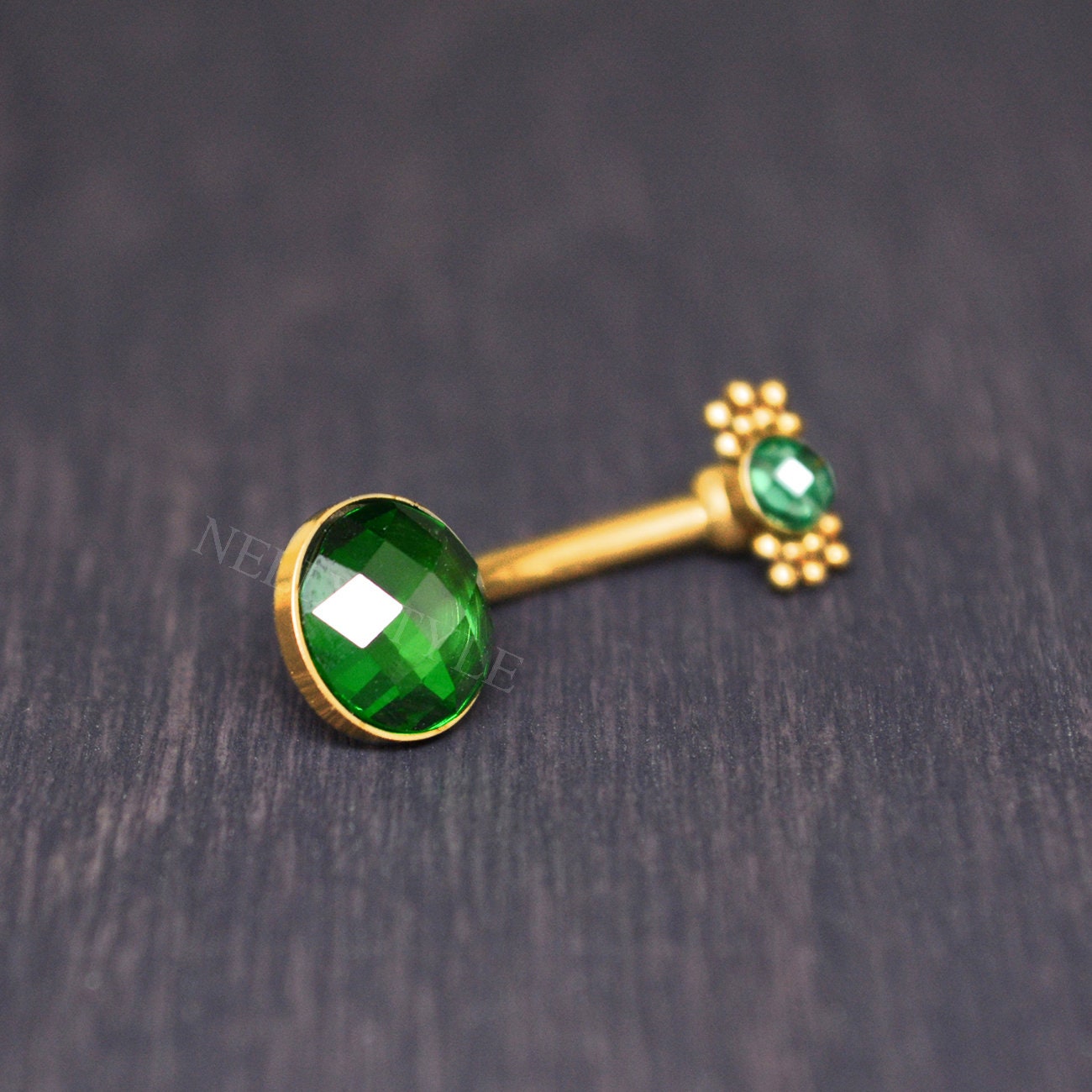 Surgical Steel Belly Button Ring Navel Ring 14 Gauge Belly Etsy