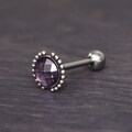 Tongue Piercing Jewelry - Surgical steel tongue barbell, externally threaded tongue straight bar product logo