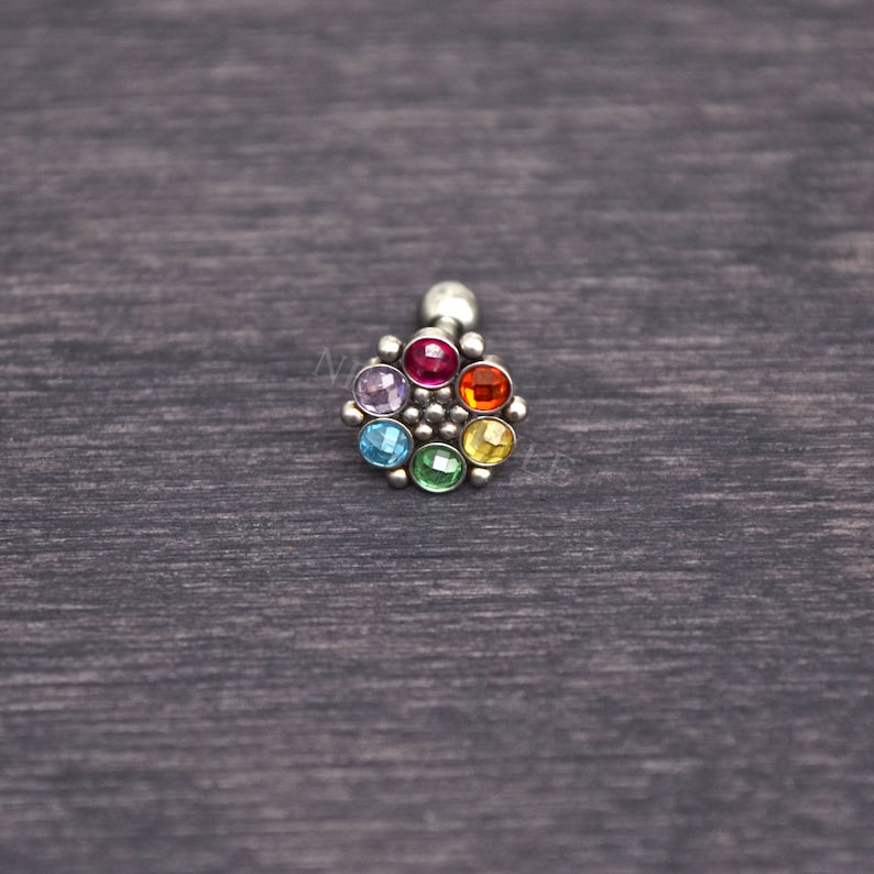 Cartilage Earring Jewelry Surgical Steel Helix Earring Stud Etsy