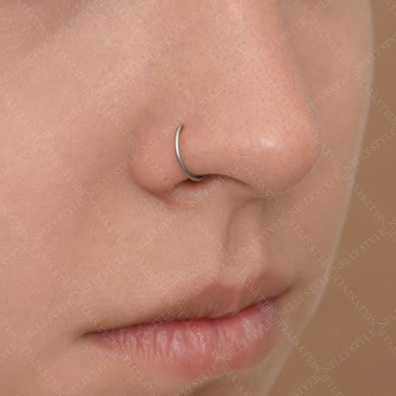 Nose Ring Surgical Steel Nose Piercing 18g Etsy