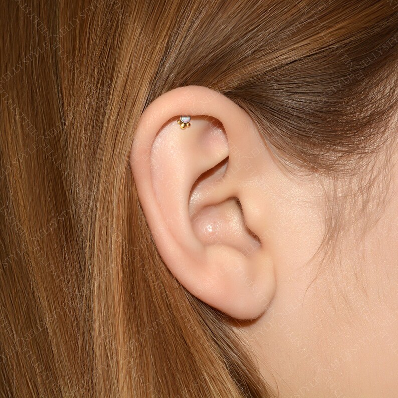 Labret Jewelry Tragus piercing stud 316L Surgical steel Etsy