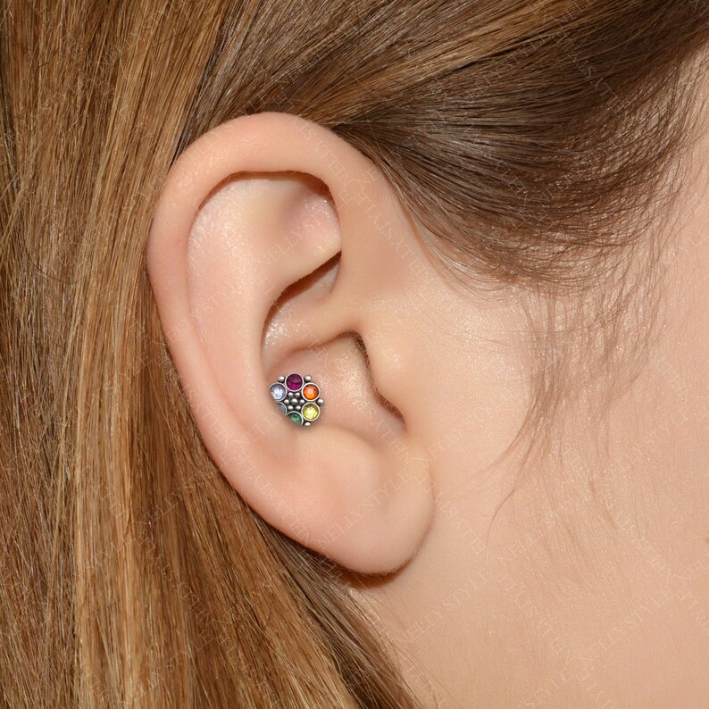 Cartilage Earring Jewelry Surgical steel helix earring stud Etsy