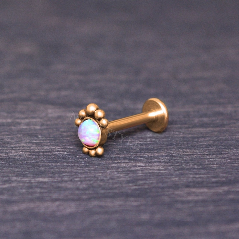 Internally Threaded Surgical Steel Labret Cartilage earring Etsy