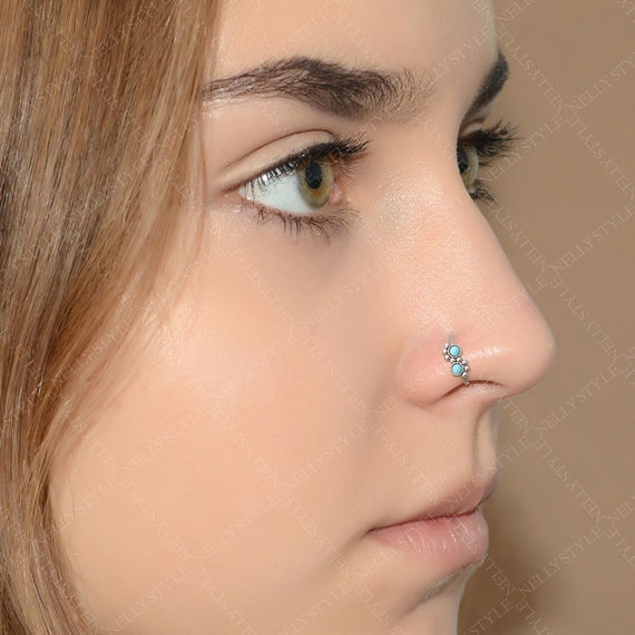 Nose Ring Hoop Titanium Nose Piercing Etsy Canada