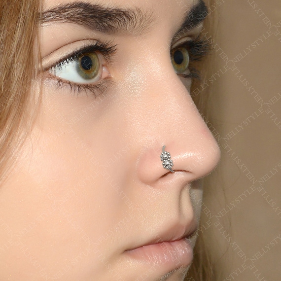 Titanium Diamante Nose Studs