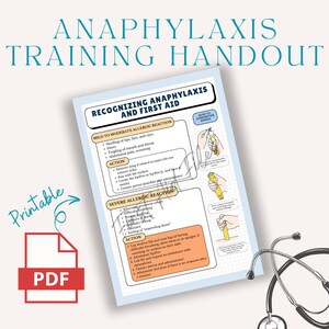 Anaphylaxie | EpiPen Trainings Handout