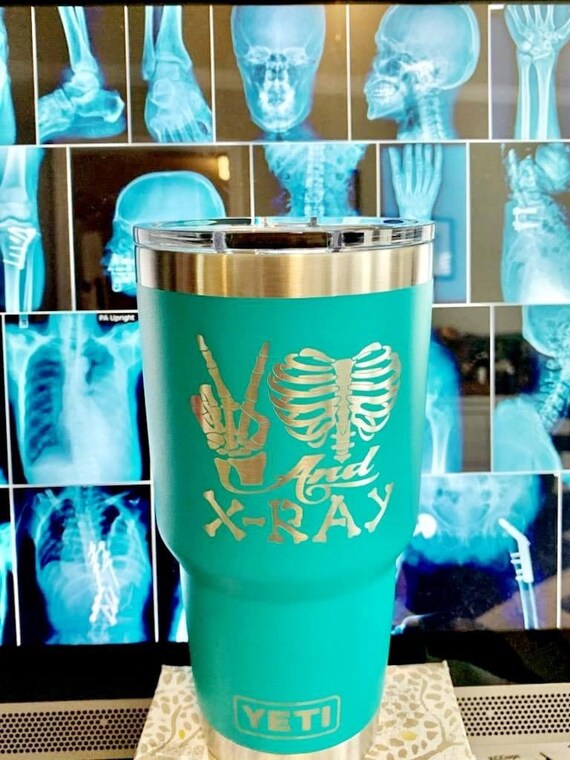 Peace Love and XRay Tumbler Xray tech gift XRay Tumbler Etsy España