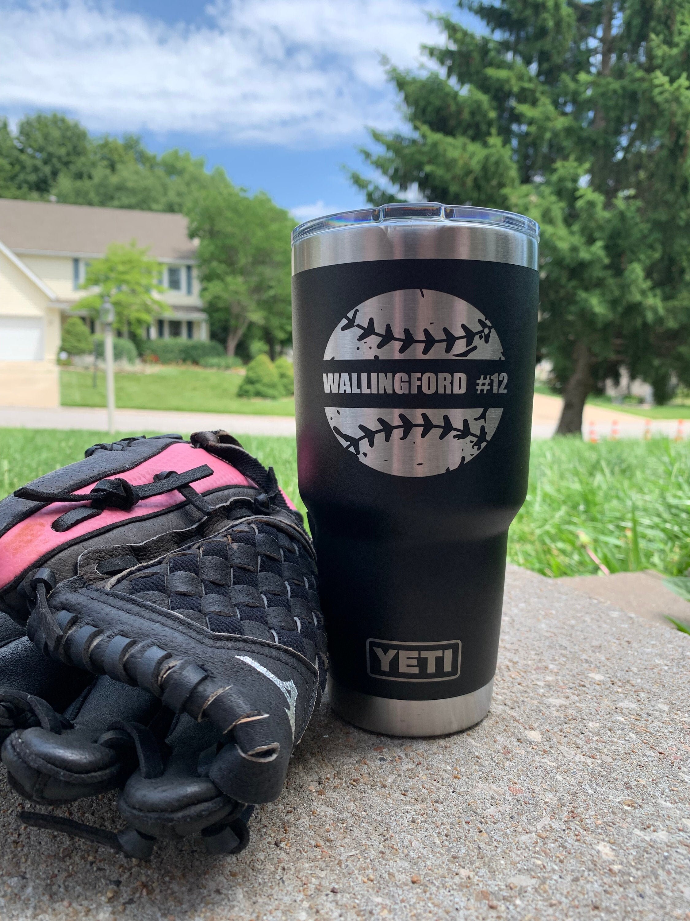 Custom Softball Tumbler 30 oz Tumbler 20 oz Tumbler Laser Etsy