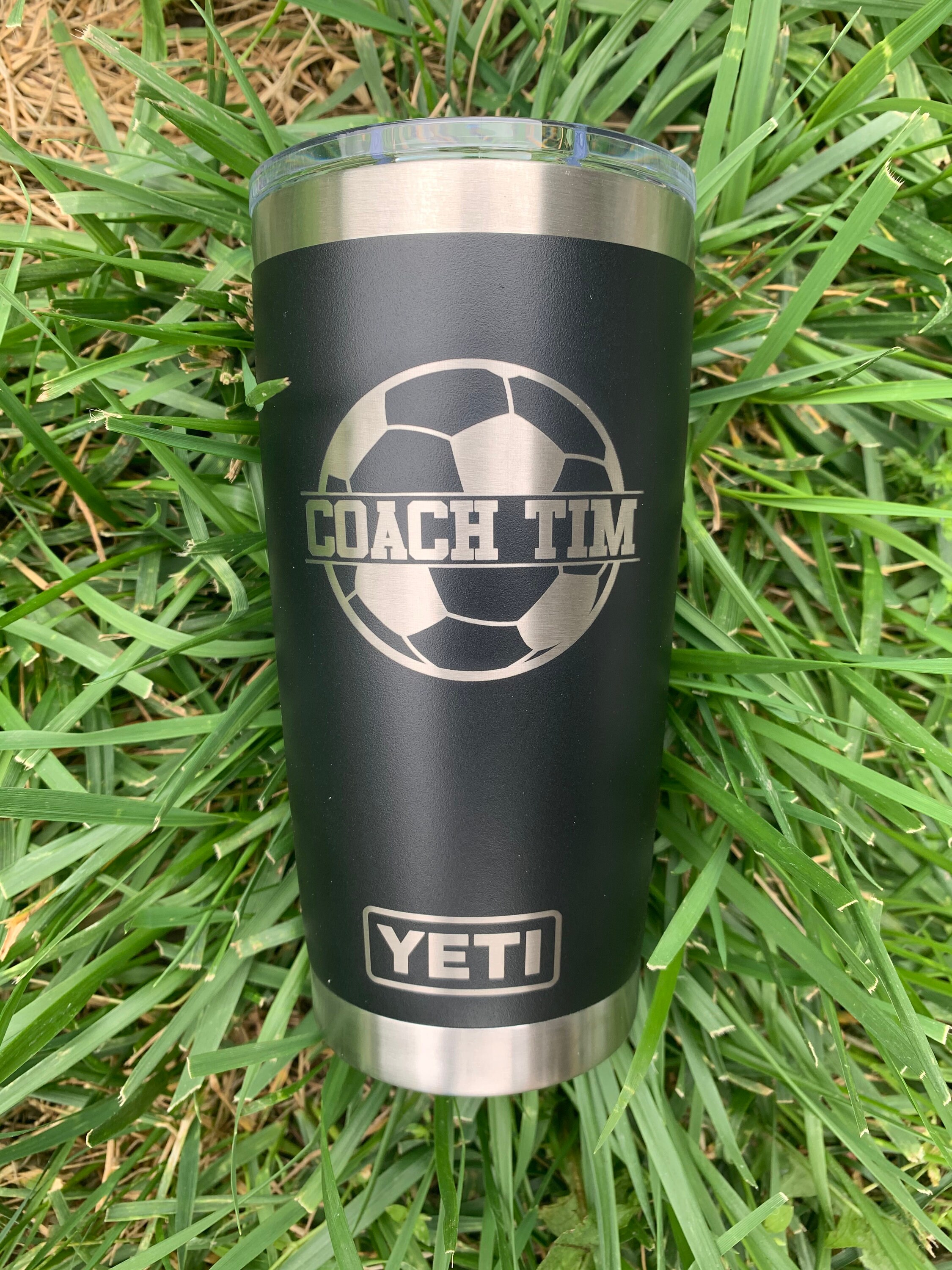 Personalized Soccer Tumbler 20 or 30 oz Tumbler Laser Etsy