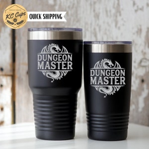 Dungeon Master Tumbler, Dungeons and Dragons Tumbler, D&D Tumbler, 20 or 30 oz Tumbler, Dungeons and Dragons Gifts, DND Tumbler, DND Cup