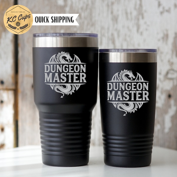 Dungeon Master Tumbler, Dungeons and Dragons Tumbler, D&D Tumbler, 20 or 30 oz Tumbler, Dungeons and Dragons Gifts, DND Tumbler, DND Cup