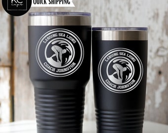 Swim Team Tumbler, Swim Coach Tumbler, Swim Team Gifts, 20 or 30 oz Tumbler, Swim Coach Gifts, Swimmer Gifts, Adult Swim Merch, Personalized