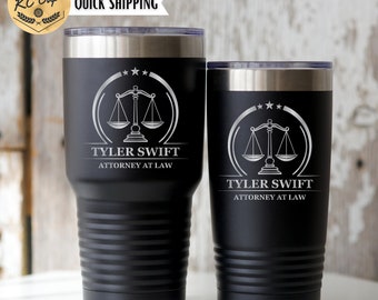 Personalized Lawyer Gift for Women, Bar Exam Gift, Personalized Tumbler Gift for Her, Lawyer Gift, Law Gifts, Law Student Gift