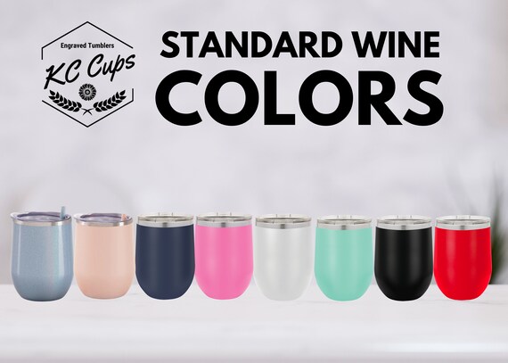 Beautiful 12oz Double Wall Stainless Steel Wine Tumbler, Color Merlot