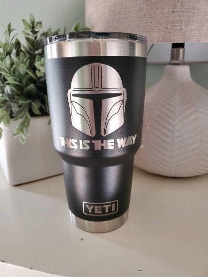Mandalorian This Is The Way Tumbler, 20 oz or 30 oz Laser Engraved Tu…