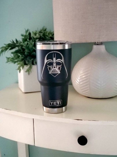 Darth Vader Star Wars Tumbler, 20 or 30 oz Laser Engraved Star Wars C…