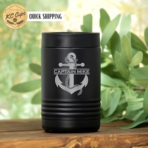 Custom YETI Colster Anchor, Fathers Day Gift, 12 oz Can Cooler, Bottle Cooler, Dad Gift, Fathers Day Colster, New Boat Gift, Fun Gift