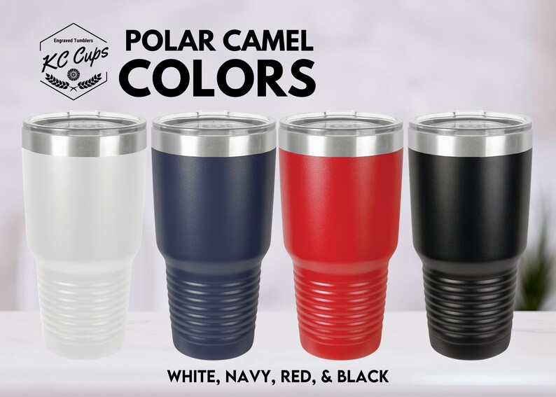a set of four color options for the polar camell colors