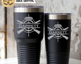 Custom Trapshooting Tumbler 30 oz Tumbler, 20 oz Tumbler, Laser Engraved, Trapshooting Cup, Trap, Shooting Tumbler, Custom Trapshooting