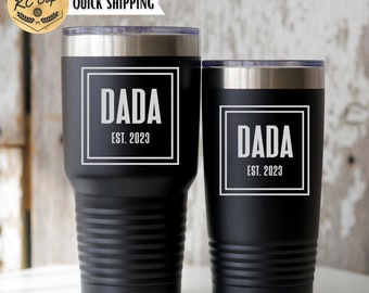Dada Tumbler, Engraved Tumbler, 30 oz Tumbler, Dad Tumbler, Fathers Day Gift, Fathers Day Tumbler, Father Tumbler, New Dad Gift