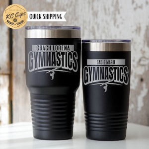 Gymnastics Coach Engraved Tumbler, Gym Mom, Gymnastics Coach Gifts, 20, 30 or 40 oz Tumbler, Tumbling Coach Yeti or Polar Camel