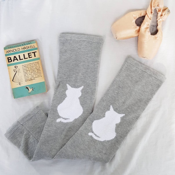 Long full length chevron patterned womens legwarmers Gift for dancer Leg warmers for ballet and dance