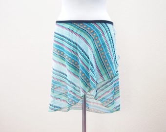 Size M - Ballet skirt - Wrap skirt - Resort Wear - Sarong - Dance Skirt - Ballet crossover skirt  - polkadot skirt - Balletwear