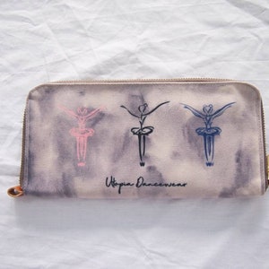 Bolsa feminina - Carteira feminina - Bolsa grande - Carteira grande - Estampa de balé - Estampa de dança - Carteira para celular - Carteira de viagem - Bolsa de viagem