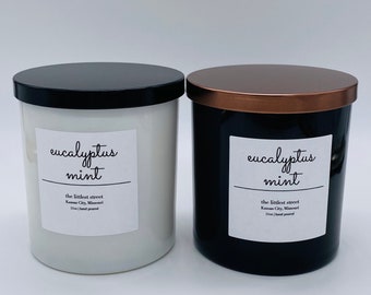 eucalyptus mint | 100% soy wax candle, eucalyptus, mint