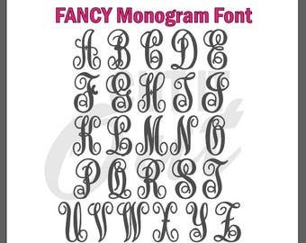 fancy letters decal etsy fancy letters design