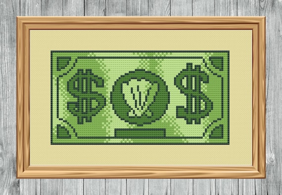 Mr. Krabs' First Dollar - Digital Cross Stitch Pattern