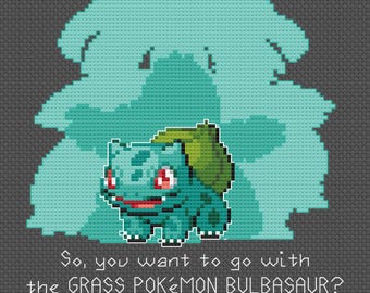 Bulbasaur Evolution - Digital Cross Stitch Pattern