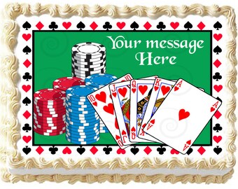 Casino Cake Topper Etsy