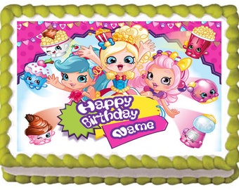 Shopkins Sheet Cake Etsy