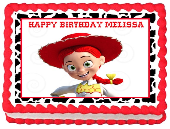 Jessie Toy Story Edible Cake Topper Image Party Decoration Etsy