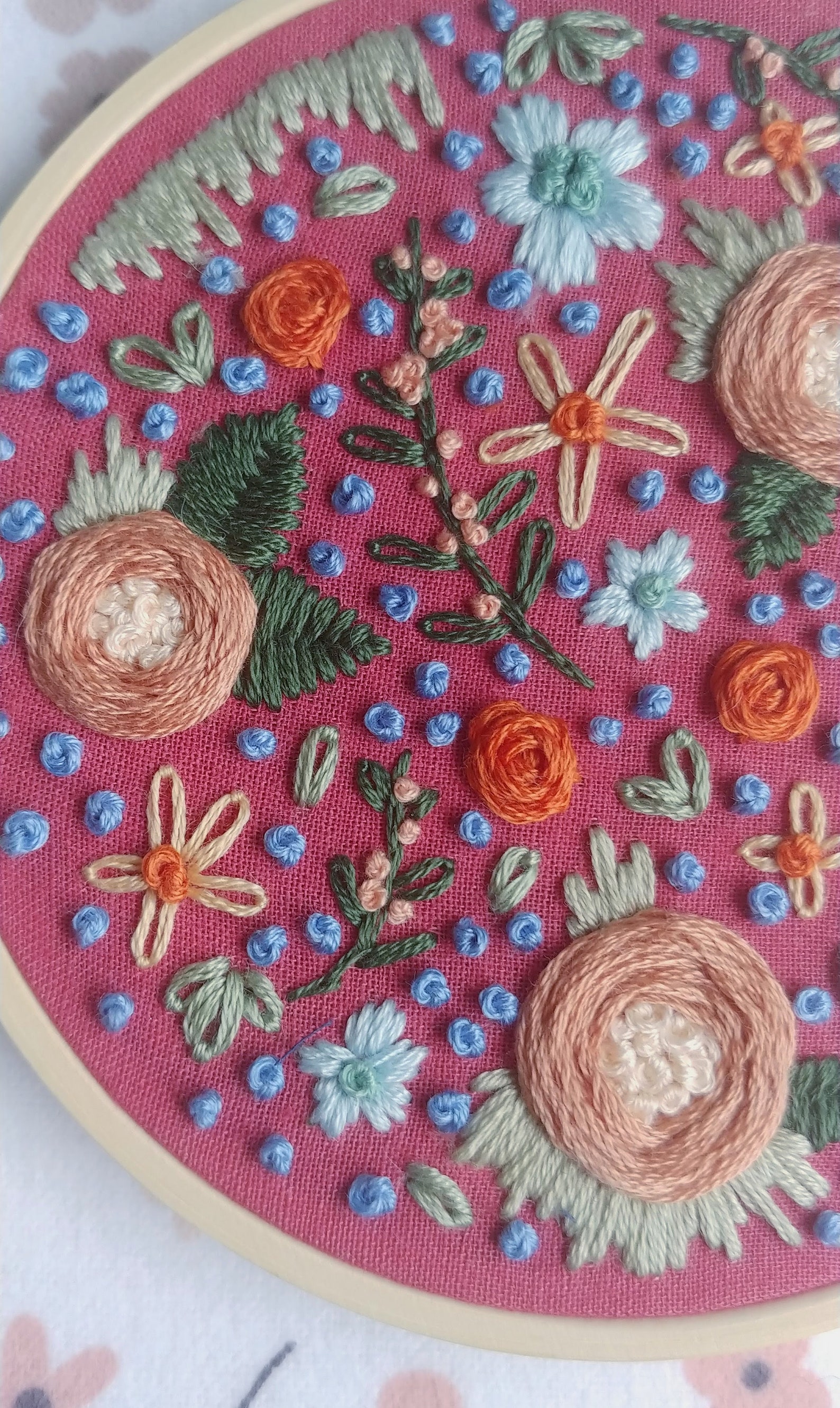 4in floral leaves and blooms jessecmault art  etsy