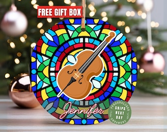 Cello Ornament Personalized Christmas Gifts for Cellist Gift Girl Boy Cello Teacher Gift  Bauble