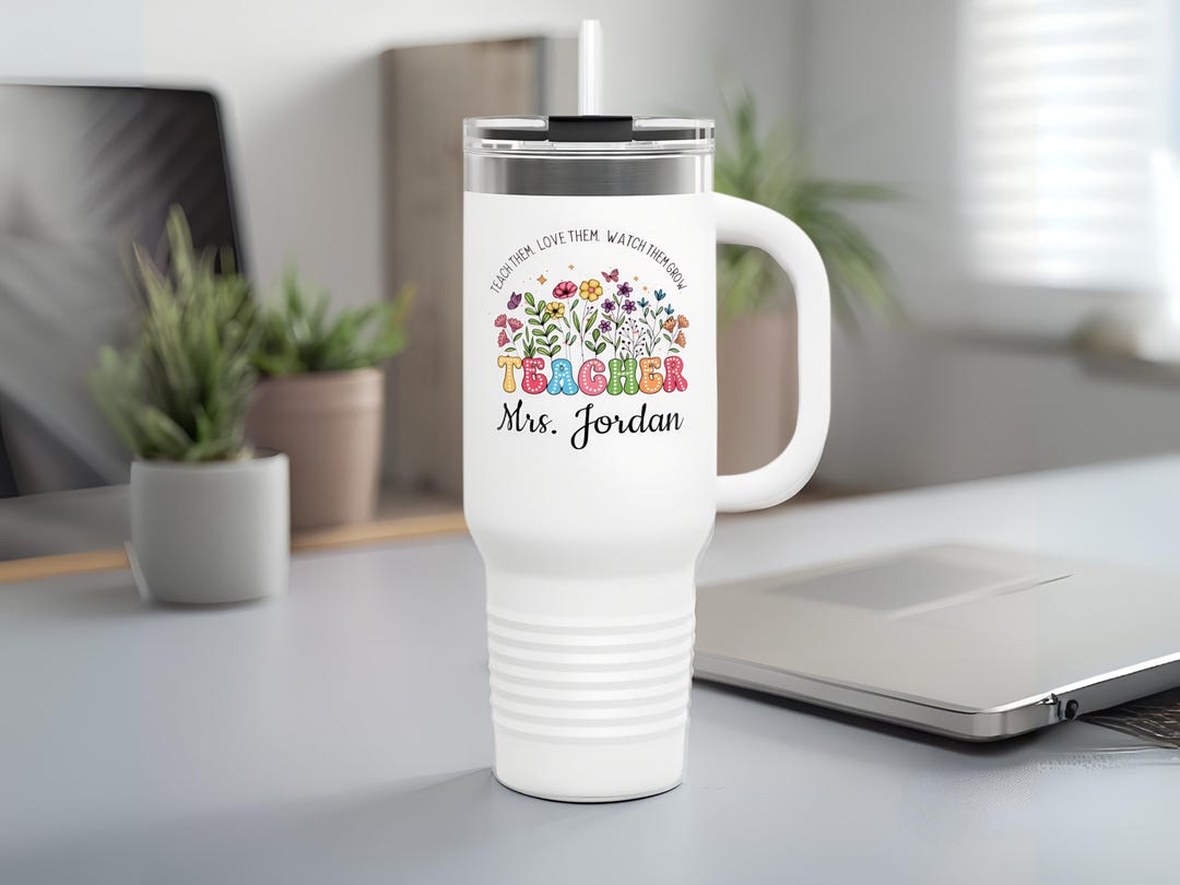 Personalized Teacher Appreciation Tumbler: 40oz Stainless Steel Gift - Etsy