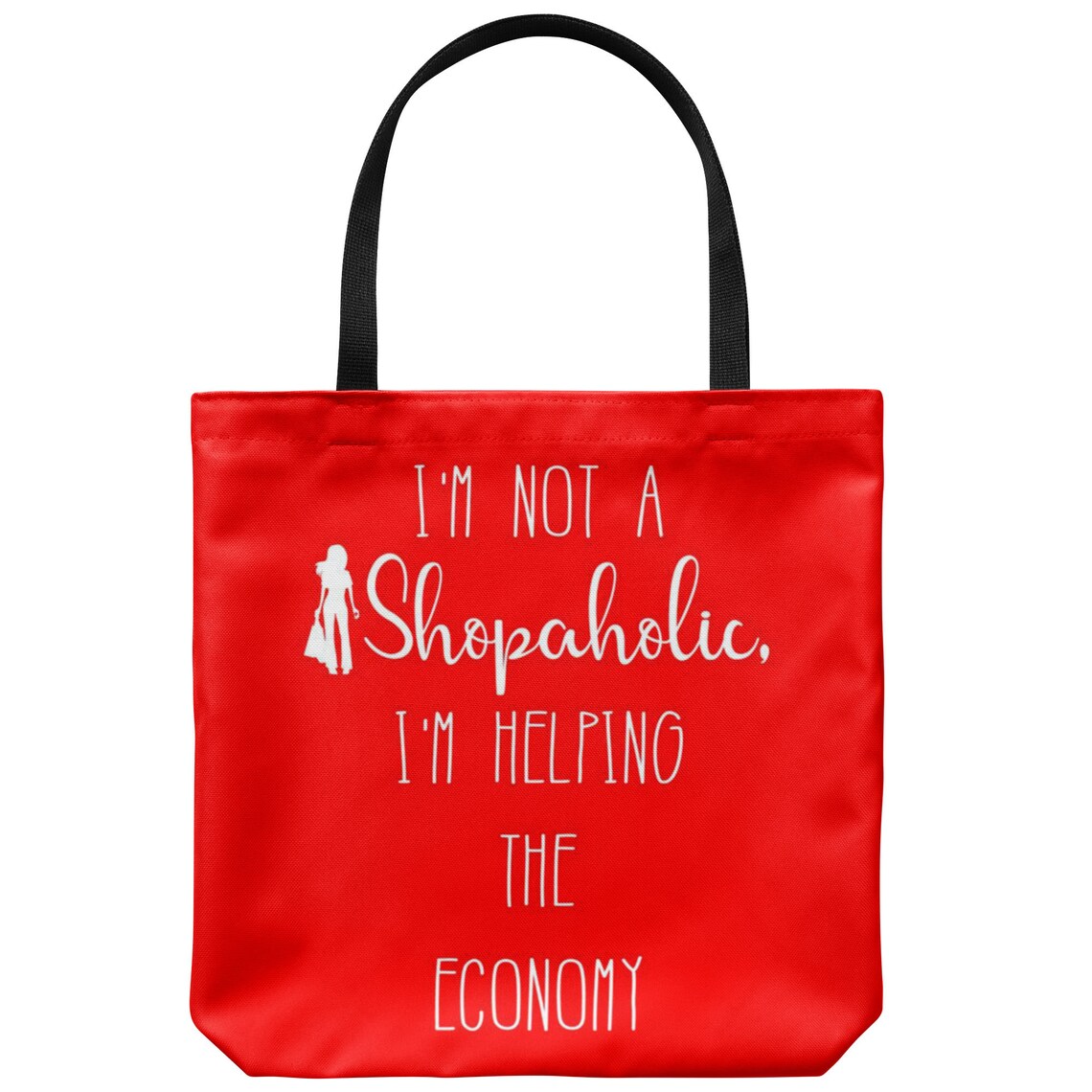 Funny Tote Bag Grocery Bag Tote Bag Im Not a Shopaholic Etsy
