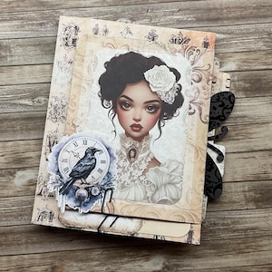 ephemera folder, junk journal folder, ephemera folio, keepsake diary, handmade journal, junk journal ephemera, scrapbook, ephemera